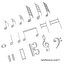 Musical Notes Gold