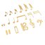 Musical Notes Gold