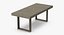 3d model patio dining table rectangle