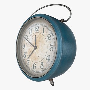 3D Old Clock