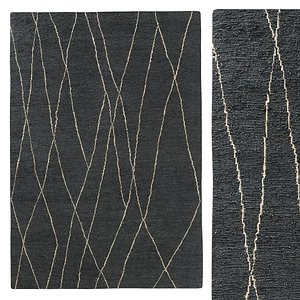 BHANDARA JUTE RUG Black 3D model