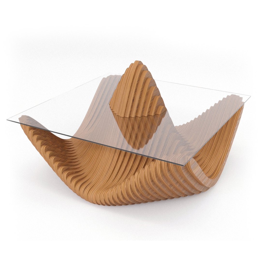 3D Model Parametric Coffee Table - TurboSquid 2223369