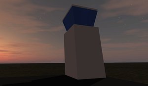 simple airport tower 3D