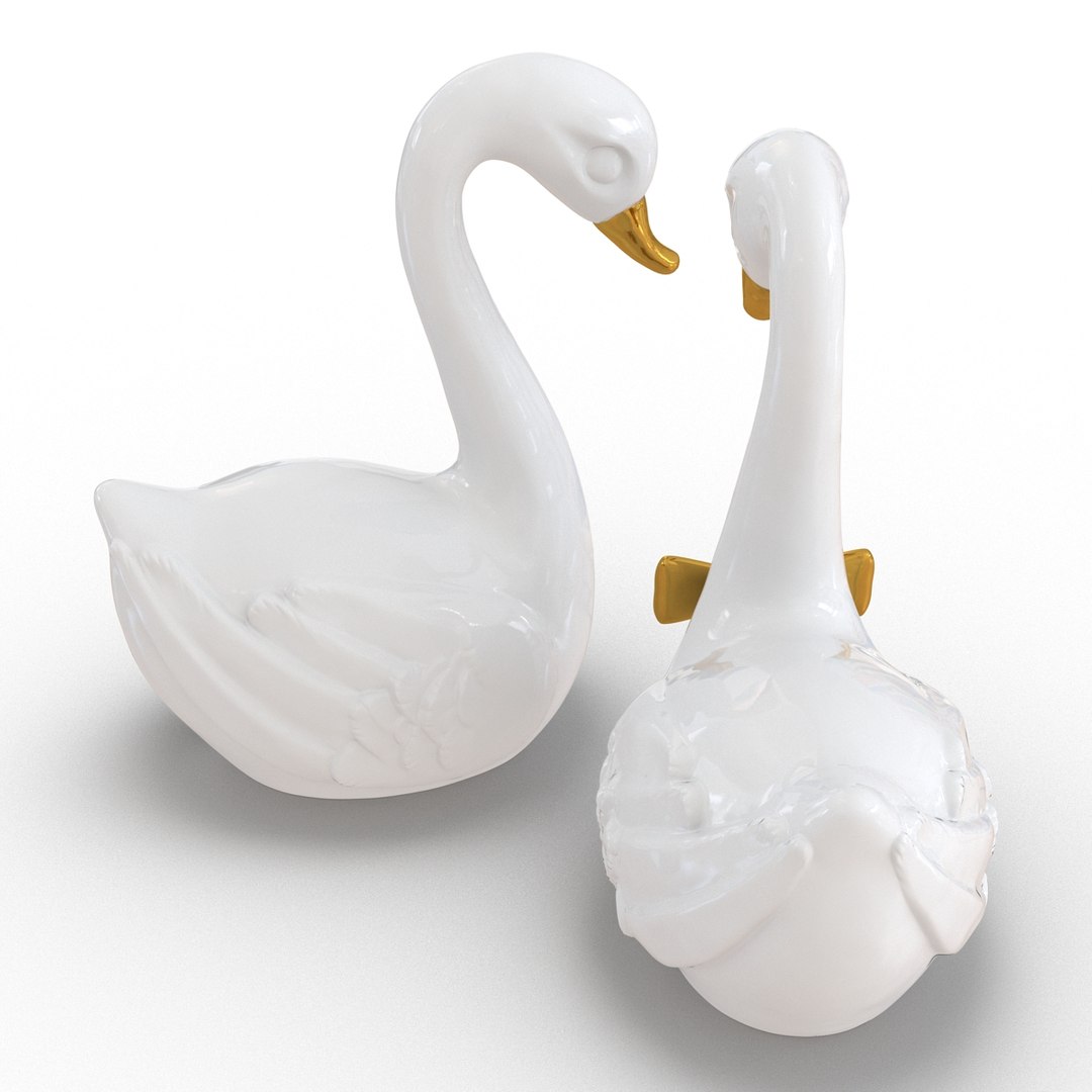 Swans Wedding Cake Topper Max