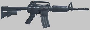 3d m4 carbine gun assault rifle model