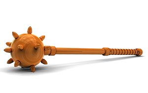 3D model medieval mace