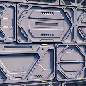 Sci-Fi Parts Kit Pack Vol 01 Frames 3D model
