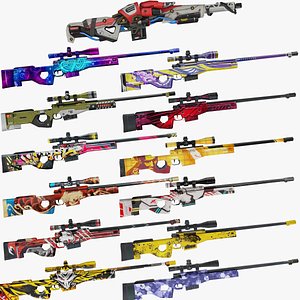 AWM Rifle Game Weapon 14x