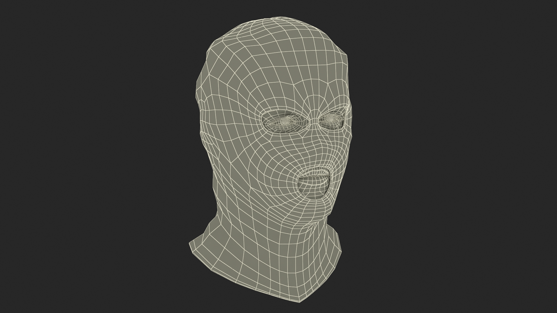 3D Model Robber Character Head Wearing Mask - TurboSquid 2328298