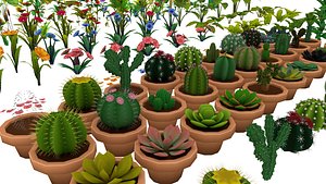Ultimate Stylized Garden Plants Pack 3D