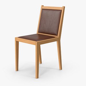 Wooden Chair 2 3D