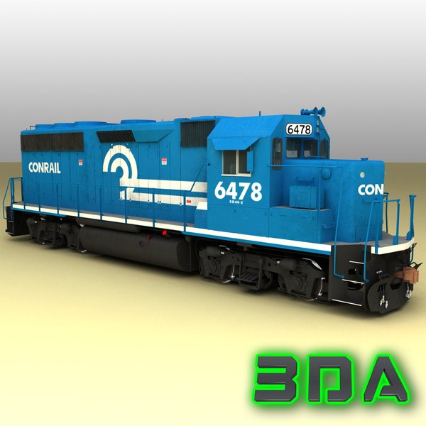 Emd Gp40-2 Engines Locomotive Max