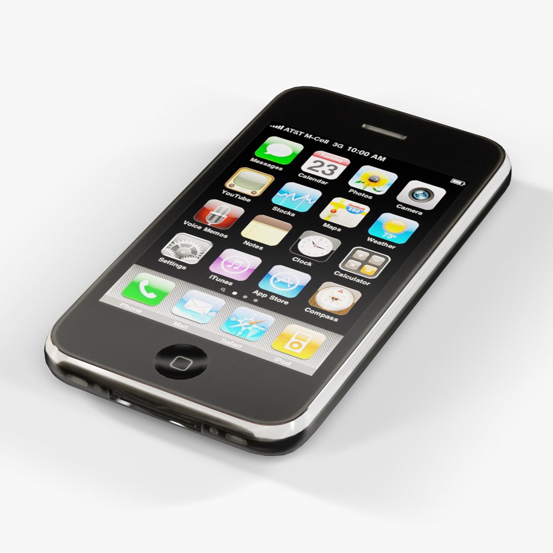 3d apple iphone 3gs phone model