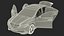 luxury sedan generic rigged 3D model