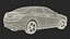 luxury sedan generic rigged 3D model