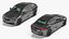 luxury sedan generic rigged 3D model