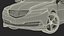 luxury sedan generic rigged 3D model