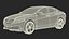 luxury sedan generic rigged 3D model