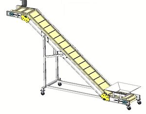 Z Type Stainless Steel PU Food Grade Conveyor model