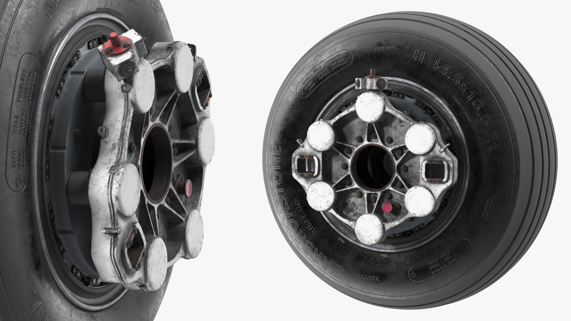 Boeing 737 Aircraft Wheel Dirty 3D model - TurboSquid 2165615