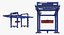 3D model cranes port container