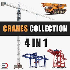 Cranes 3D Models Collection
