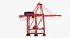 3D model cranes port container