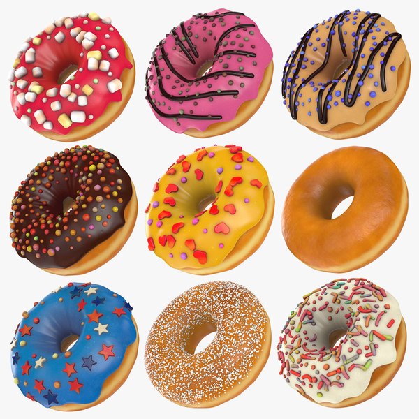 3D Stylized Donut Collection model