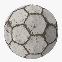 White Scratched Soccer Ball