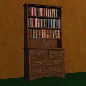 bookcase book 3ds