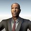 Empresário masculino preto Rigged Animated