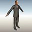 Empresário masculino preto Rigged Animated