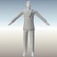 Empresário masculino preto Rigged Animated