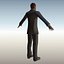 Empresário masculino preto Rigged Animated