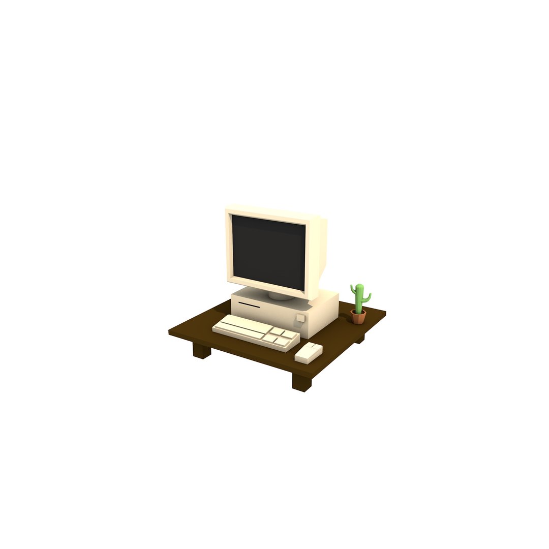 Simple Computer 3D Model - TurboSquid 1383695