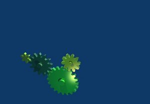 free blend model gears animation