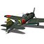 mitsubishi a6m2 zero - 3d model