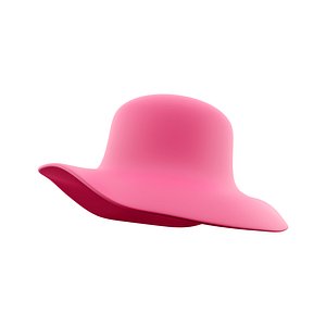 woman hat icon 3D