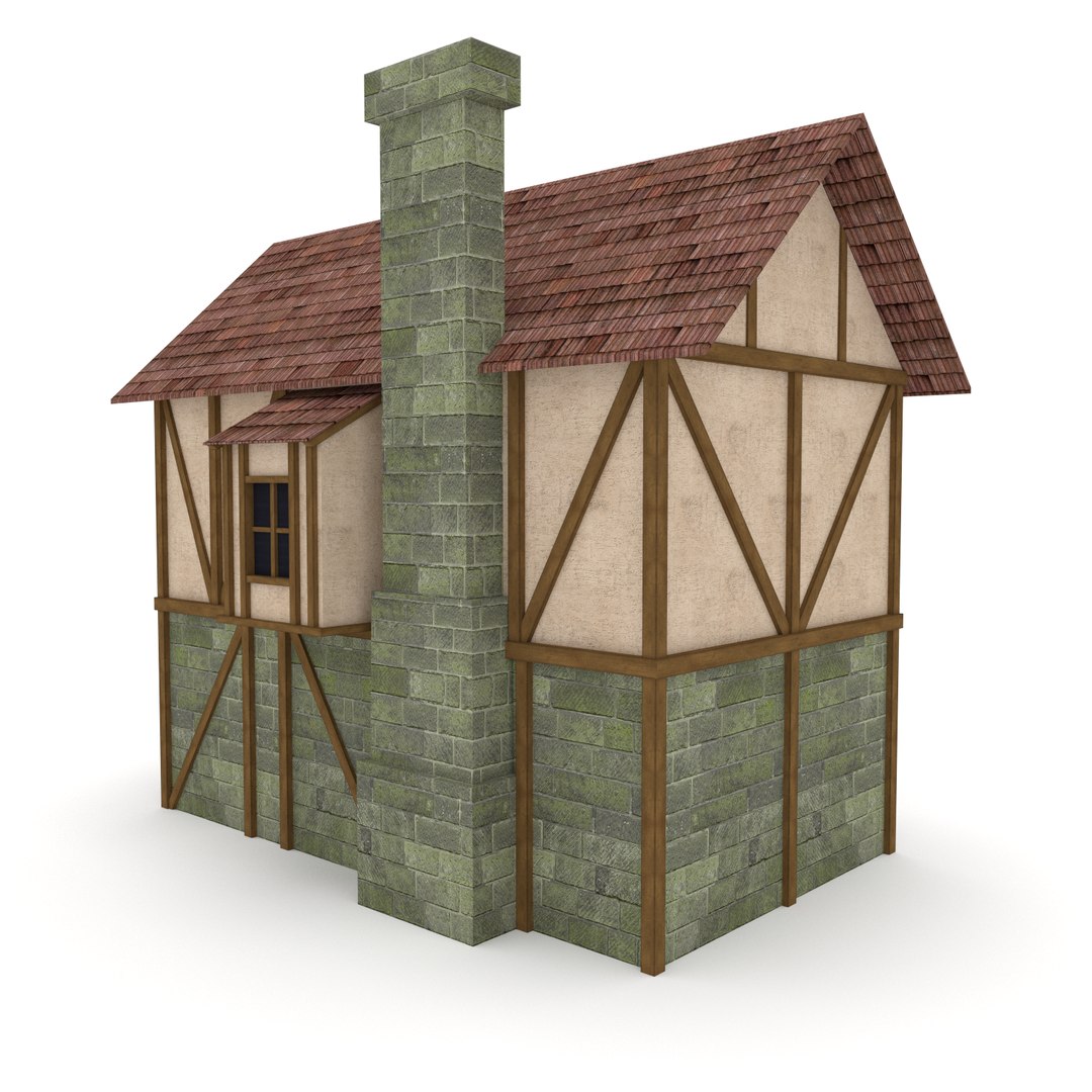 medieval cottage 3d model