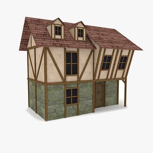 medieval cottage 3d model