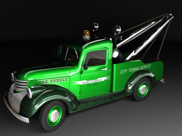 3d tow truck chevrolet 1946 model