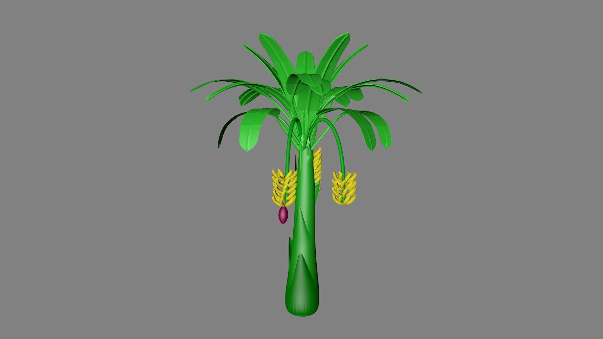 Banana Tree Model - TurboSquid 2130997