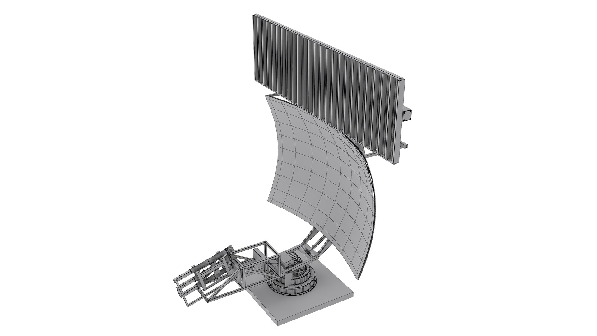 3D Surveillance Radar Model - TurboSquid 2285636