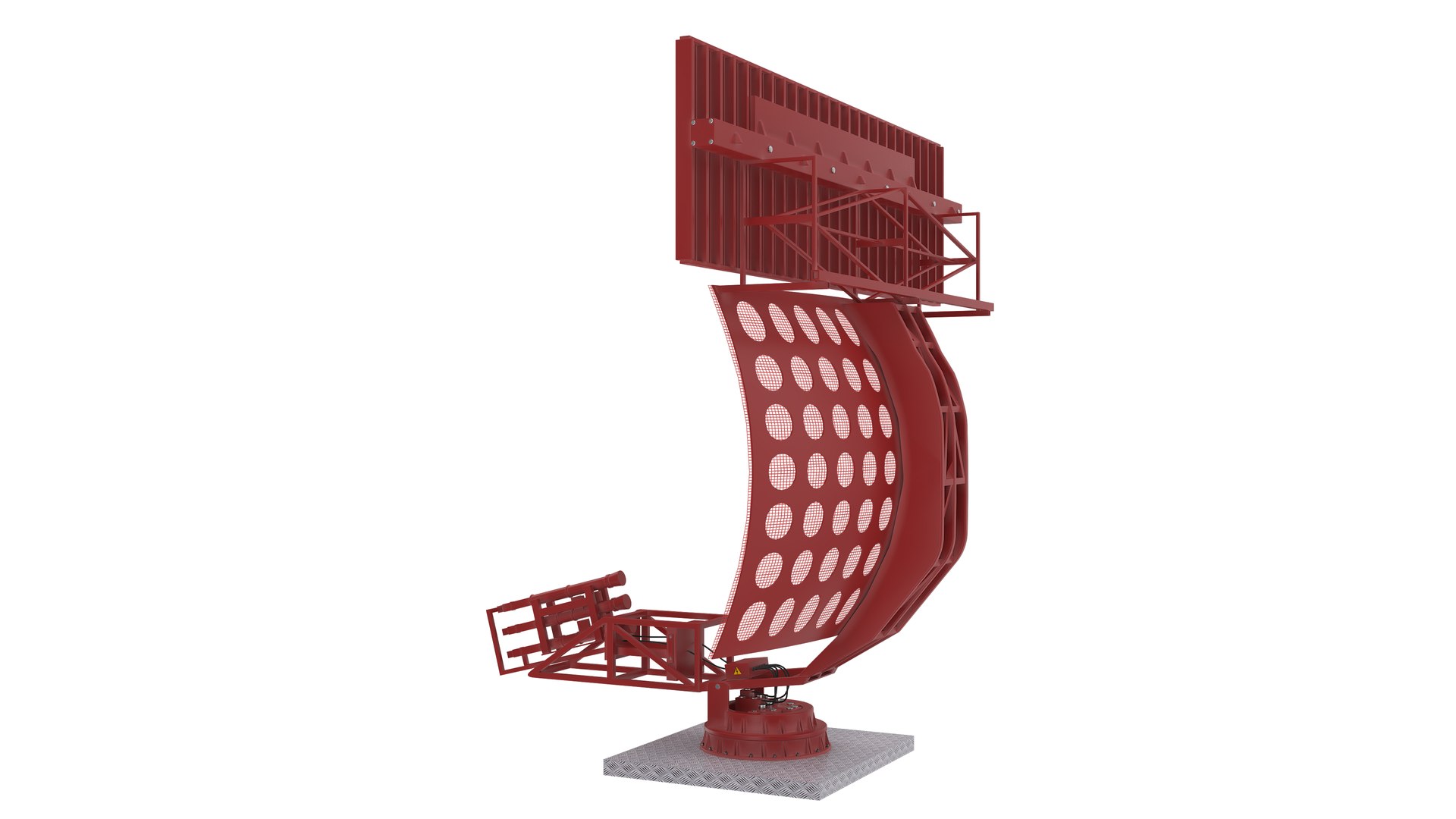 3D Surveillance Radar Model - TurboSquid 2285636