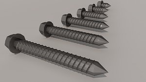 3D screw Hex flange self-tapping Various models and lengths