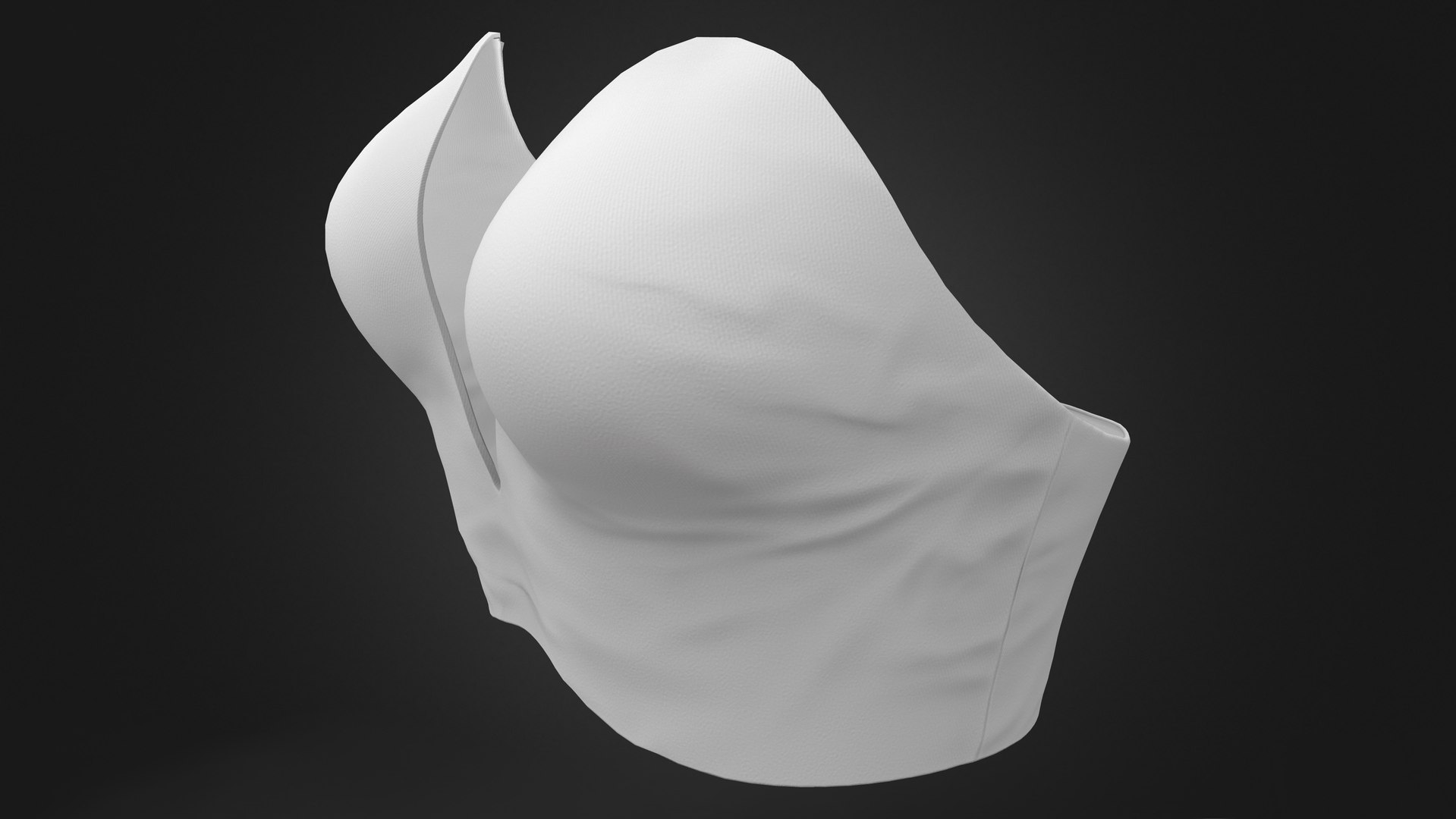 Strapless Bralette Top 3D Model - TurboSquid 1996392