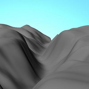 landscape mountain 3d model