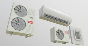 air conditioner 3D model