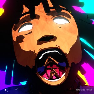 BLACK anime style dreadhead 3D model