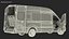 3D model transit van 2020 rigged